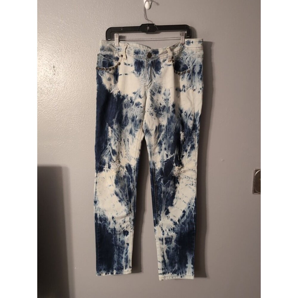 Rocawear Jeans Junior Size 13 Hannah Skinny Leg Denim Acid Wash Distressed